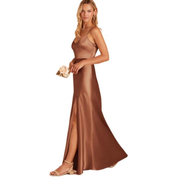 Birdy Grey Dresses & Skirts - Birdy Grey Copper Satin Formal Dress Size Small